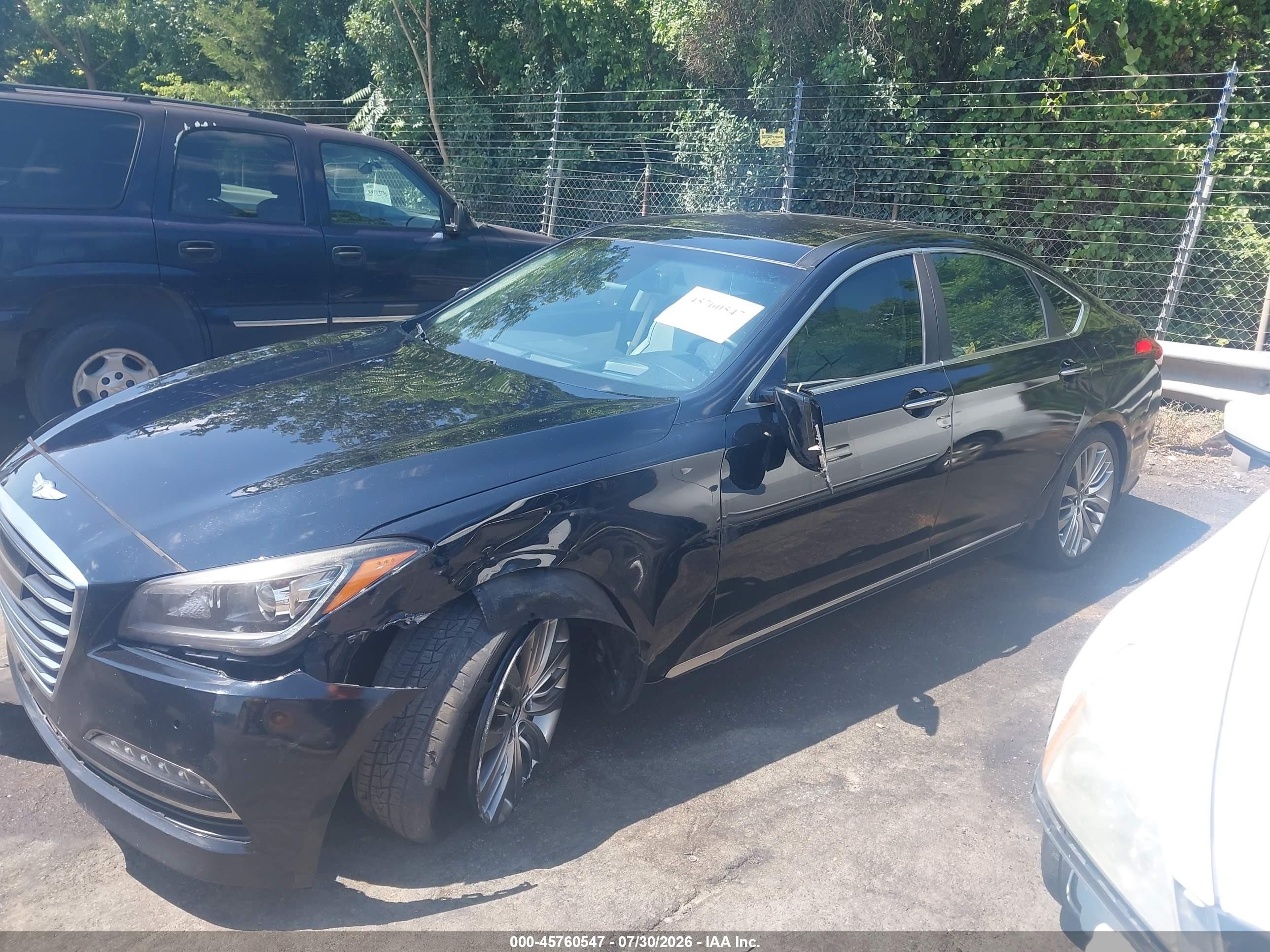 2015 Hyundai Genesis 5.0 Black vin: KMHGN4JF9FU074413