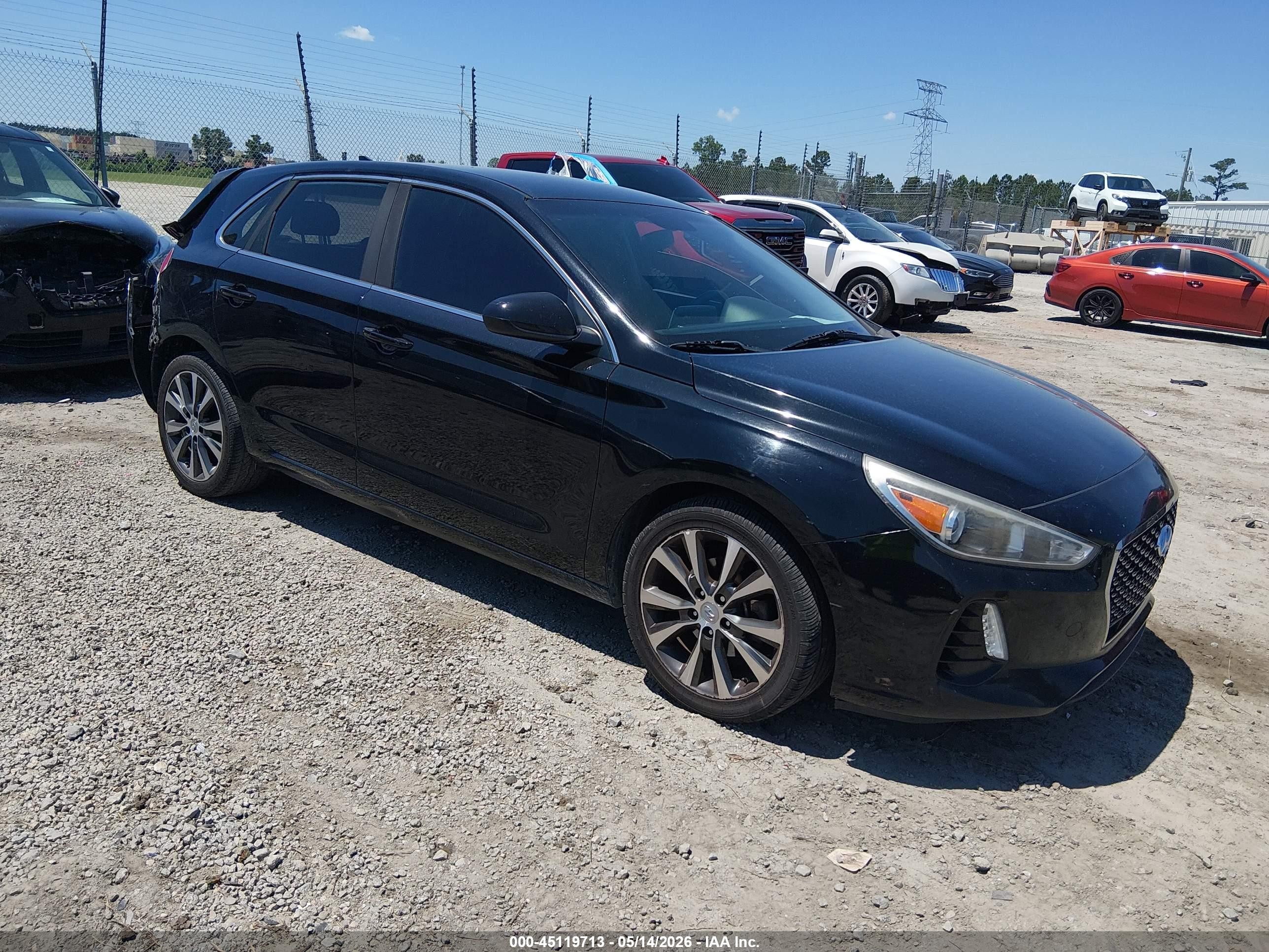 2018 Hyundai Elantra Gt   Black vin: KMHH35LE2JU025552