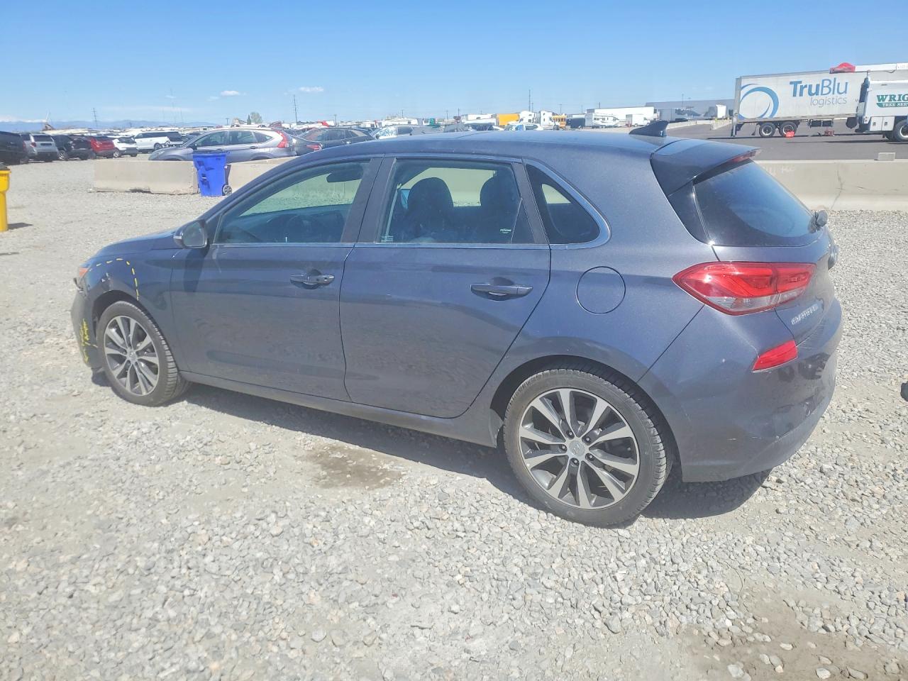 2018 Hyundai Elantra Gt Base Gray vin: KMHH35LEXJU041790