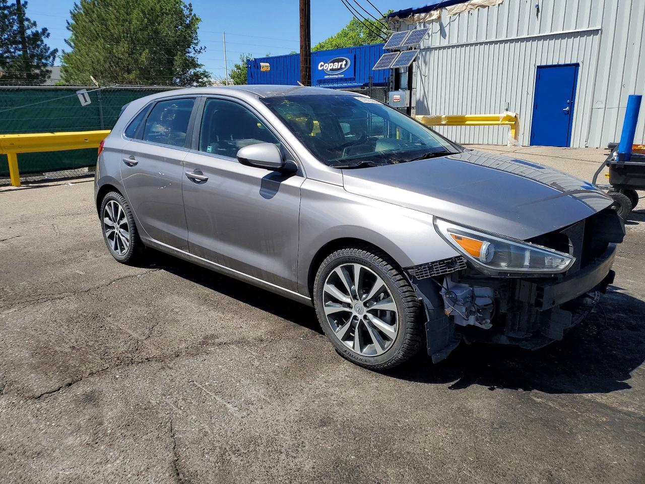 2020 Hyundai Elantra Gt Base Gray vin: KMHH35LEXLU125014