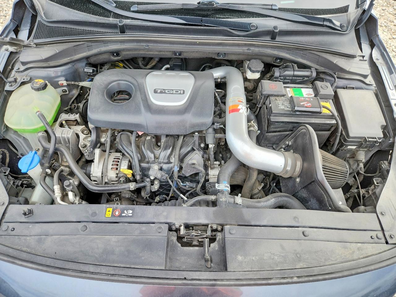 2018 Hyundai Elantra Gt Sport Gray vin: KMHH55LC1JU009657