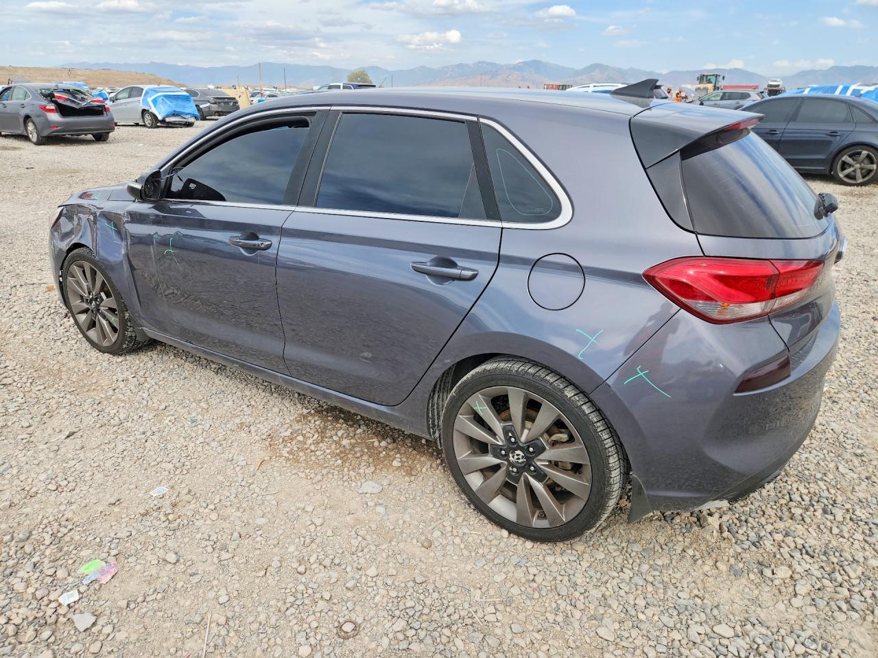 2018 Hyundai Elantra Gt Sport Gray vin: KMHH55LC1JU009657