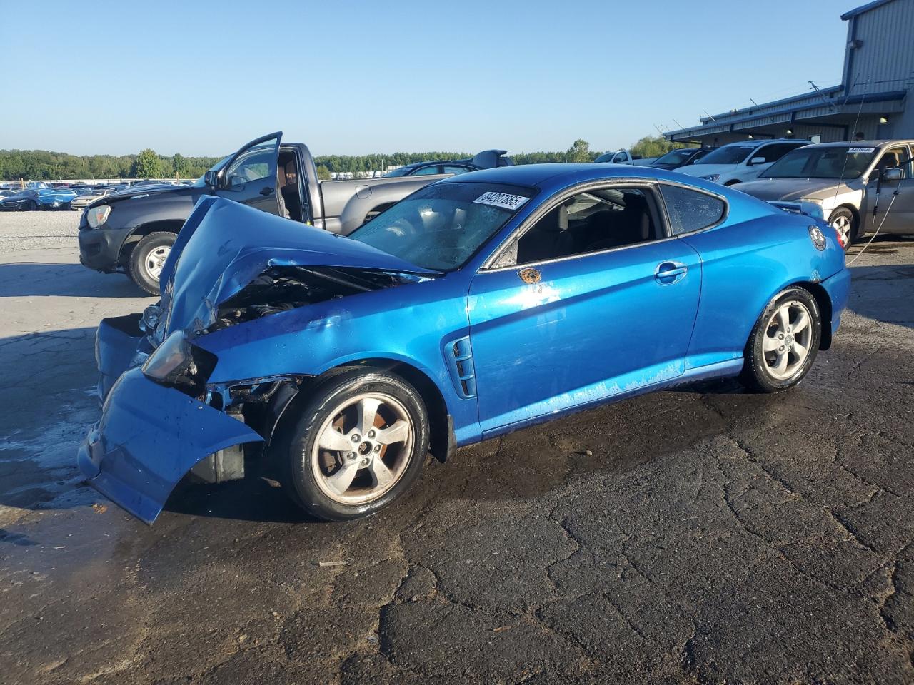 2005 Hyundai Tiburon Синий vin: KMHHM65D15U174581