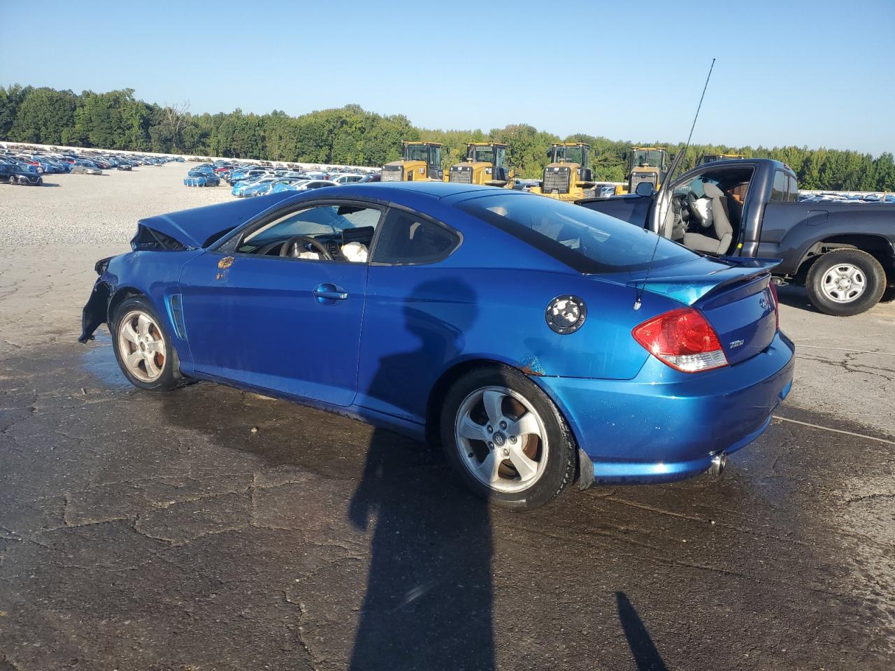 2005 Hyundai Tiburon Blue vin: KMHHM65D15U174581
