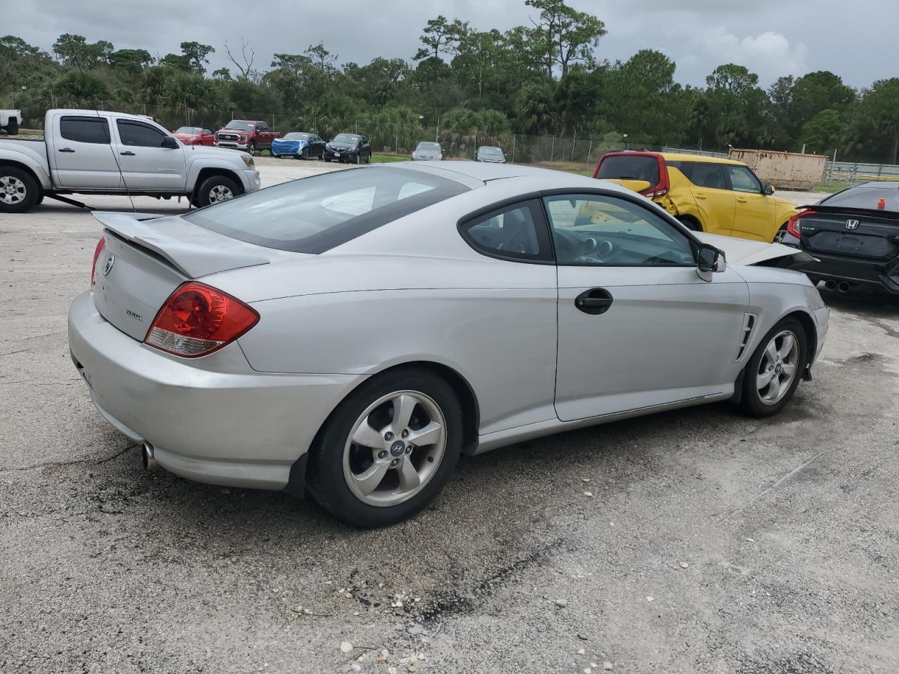 2006 Hyundai Tiburon Gs Серебряный vin: KMHHM65D16U219309