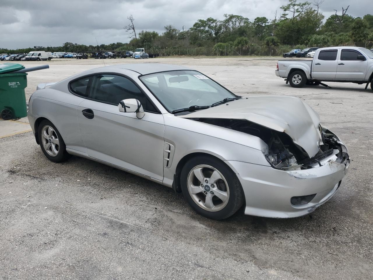 2006 Hyundai Tiburon Gs Серебряный vin: KMHHM65D16U219309