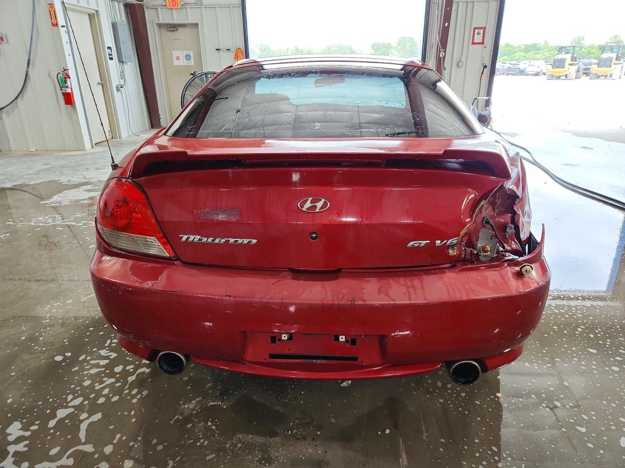 2006 Hyundai Tiburon Gs Maroon vin: KMHHM65D26U211087