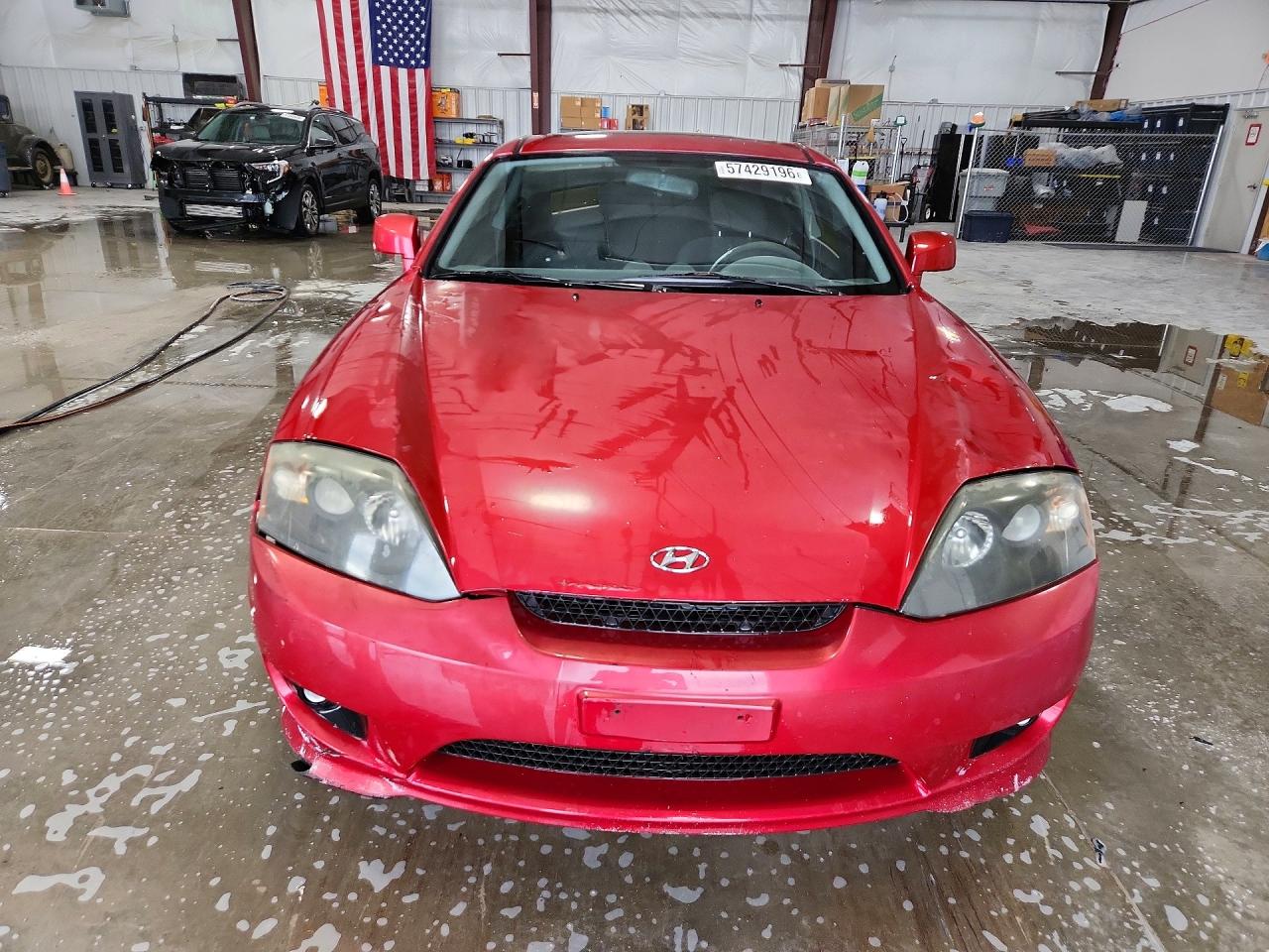 2006 Hyundai Tiburon Gs Maroon vin: KMHHM65D26U211087