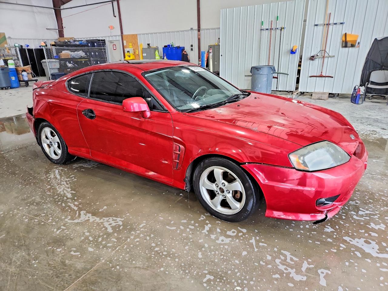 2006 Hyundai Tiburon Gs Maroon vin: KMHHM65D26U211087