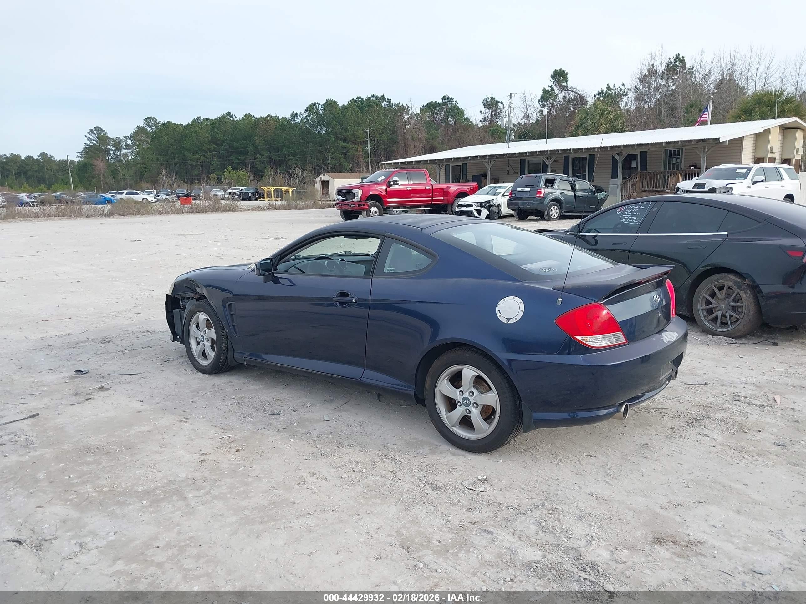 2005 Hyundai Tiburon Gs Blue vin: KMHHM65D35U158754