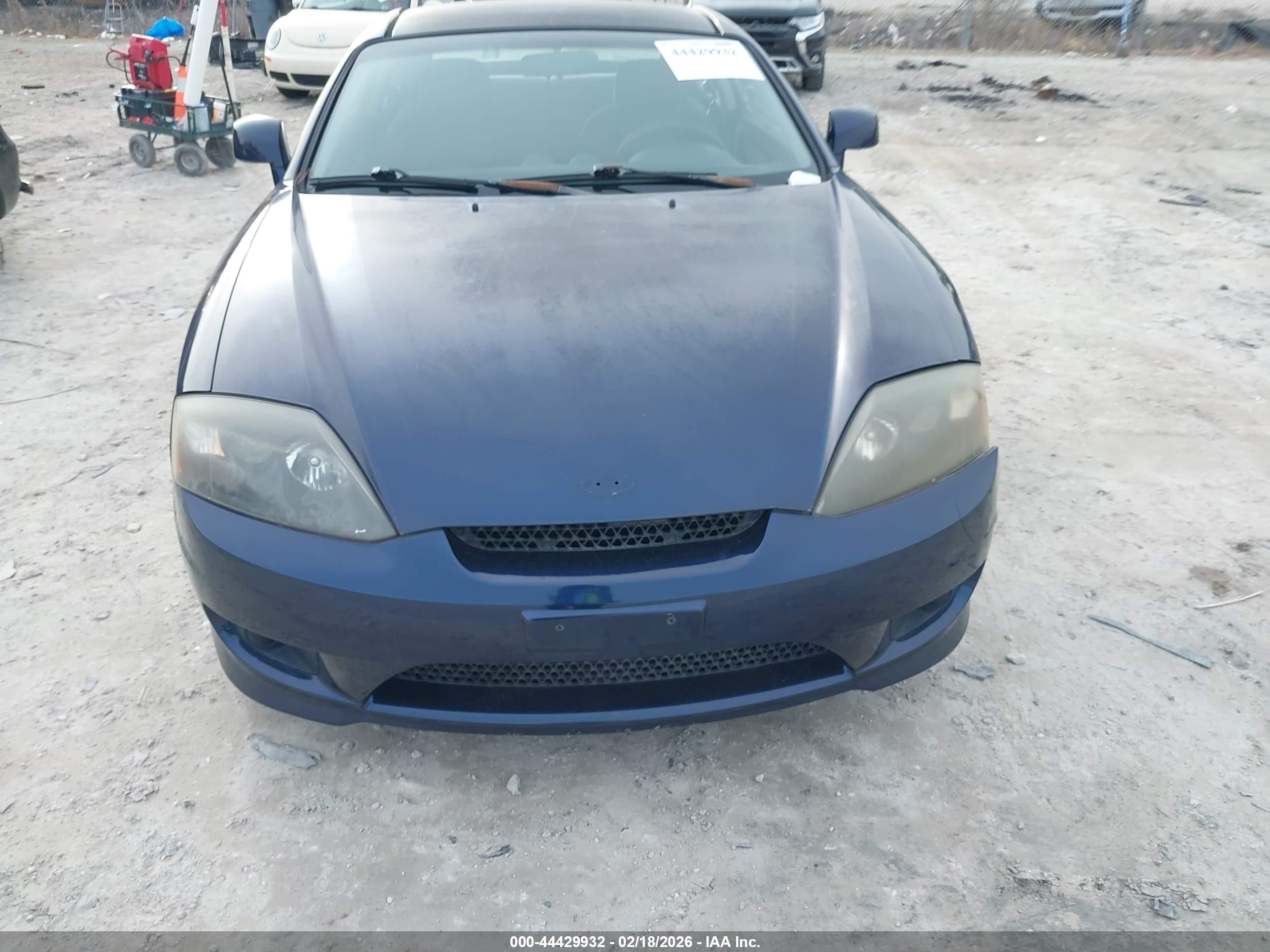 2005 Hyundai Tiburon Gs Blue vin: KMHHM65D35U158754