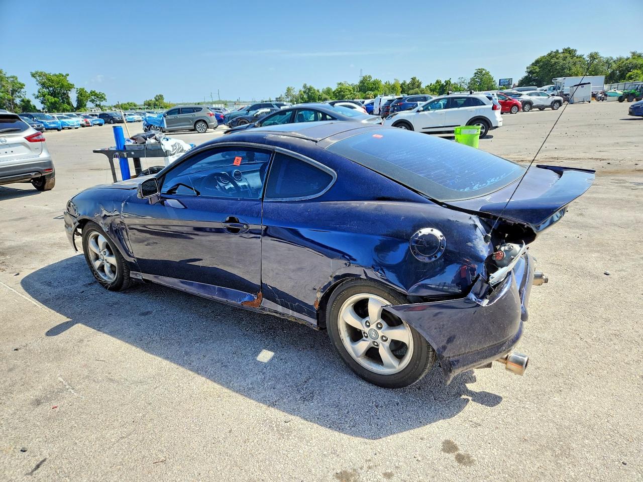 2005 Hyundai Tiburon Gs Синий vin: KMHHM65D75U184743