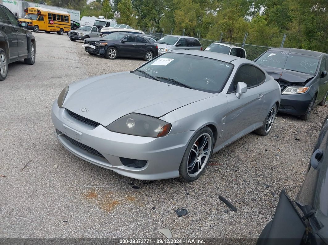 2005 Hyundai Tiburon Gs Silver vin: KMHHM65D85U174335