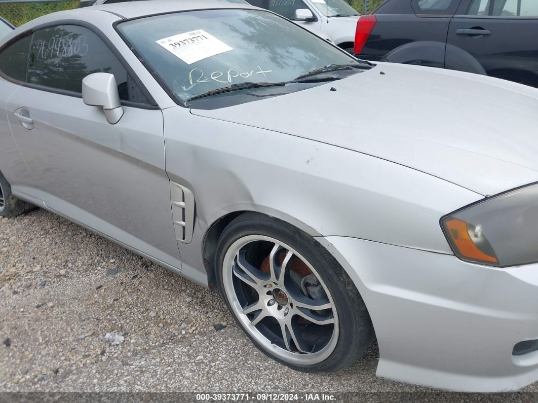 2005 Hyundai Tiburon Gs Silver vin: KMHHM65D85U174335