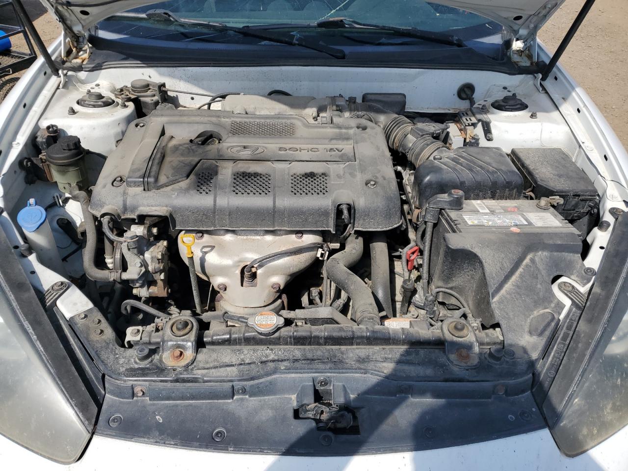 2008 Hyundai Tiburon Gs White vin: KMHHM65D88U276240