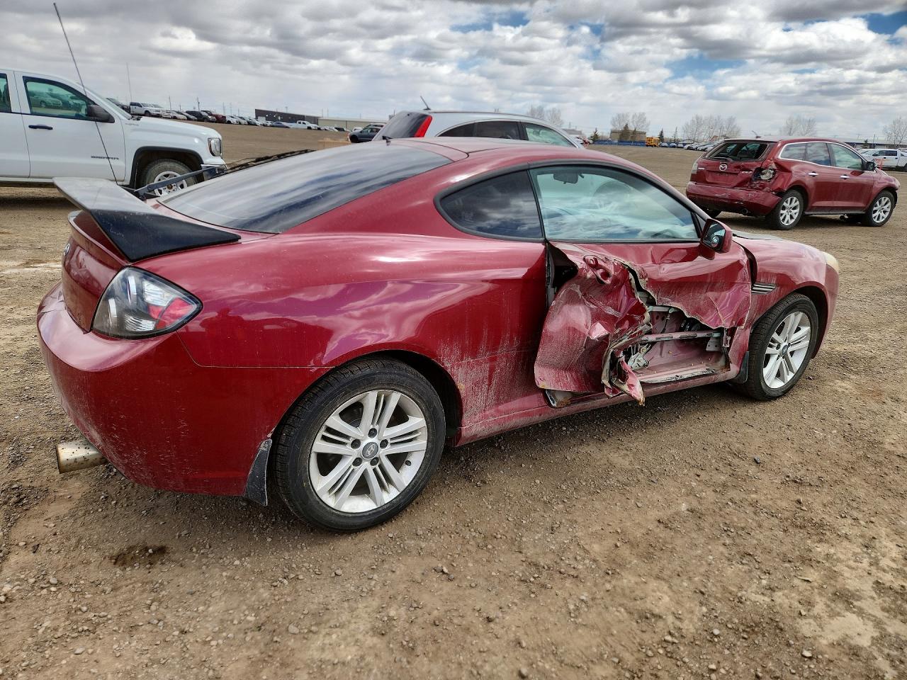 2008 Hyundai Tiburon Gs Red vin: KMHHM65D88U278764
