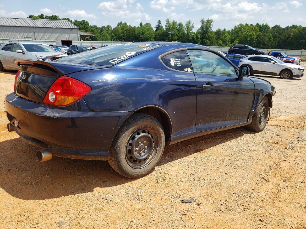 2004 Hyundai Tiburon Base Blue vin: KMHHM65D94U122808