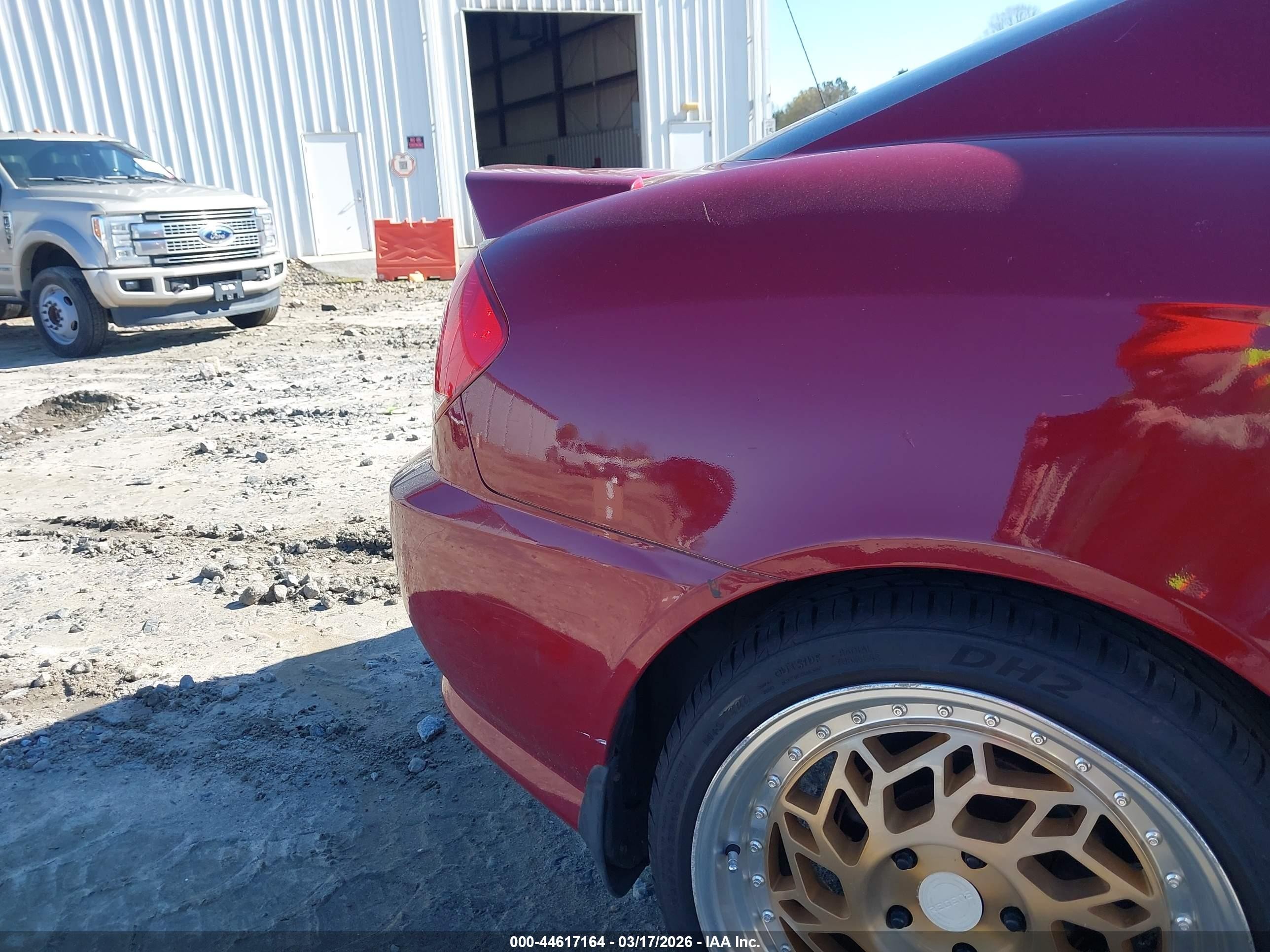 2005 Hyundai Tiburon Gs Red vin: KMHHM65D95U181861