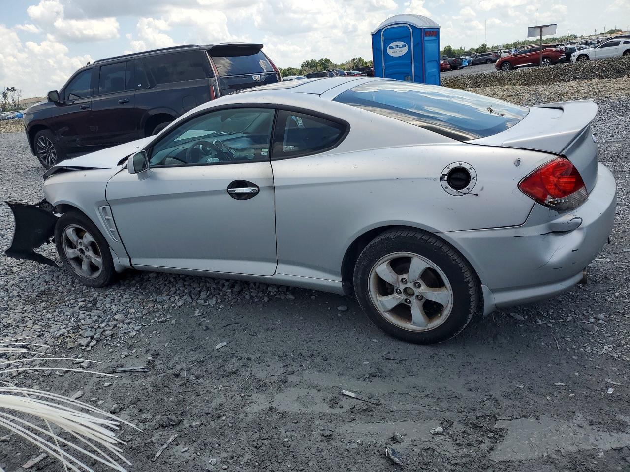 2006 Hyundai Tiburon Gs Silver vin: KMHHM65D96U192540
