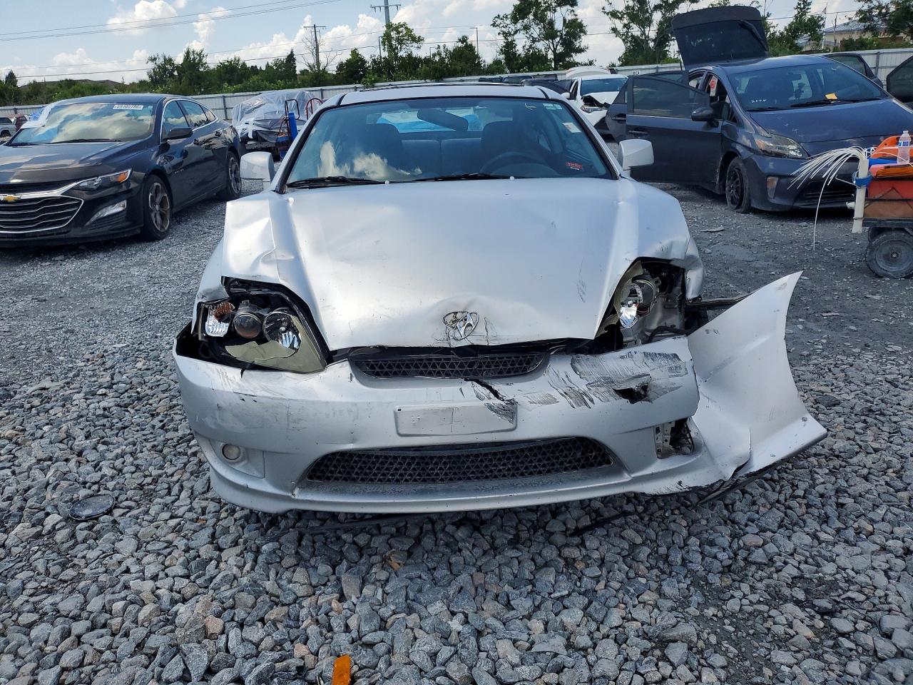 2006 Hyundai Tiburon Gs Silver vin: KMHHM65D96U192540