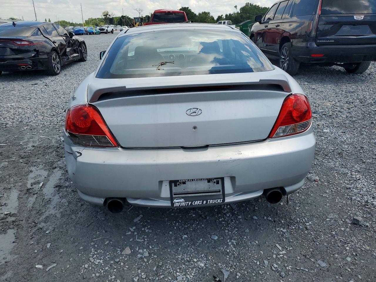 2006 Hyundai Tiburon Gs Silver vin: KMHHM65D96U192540