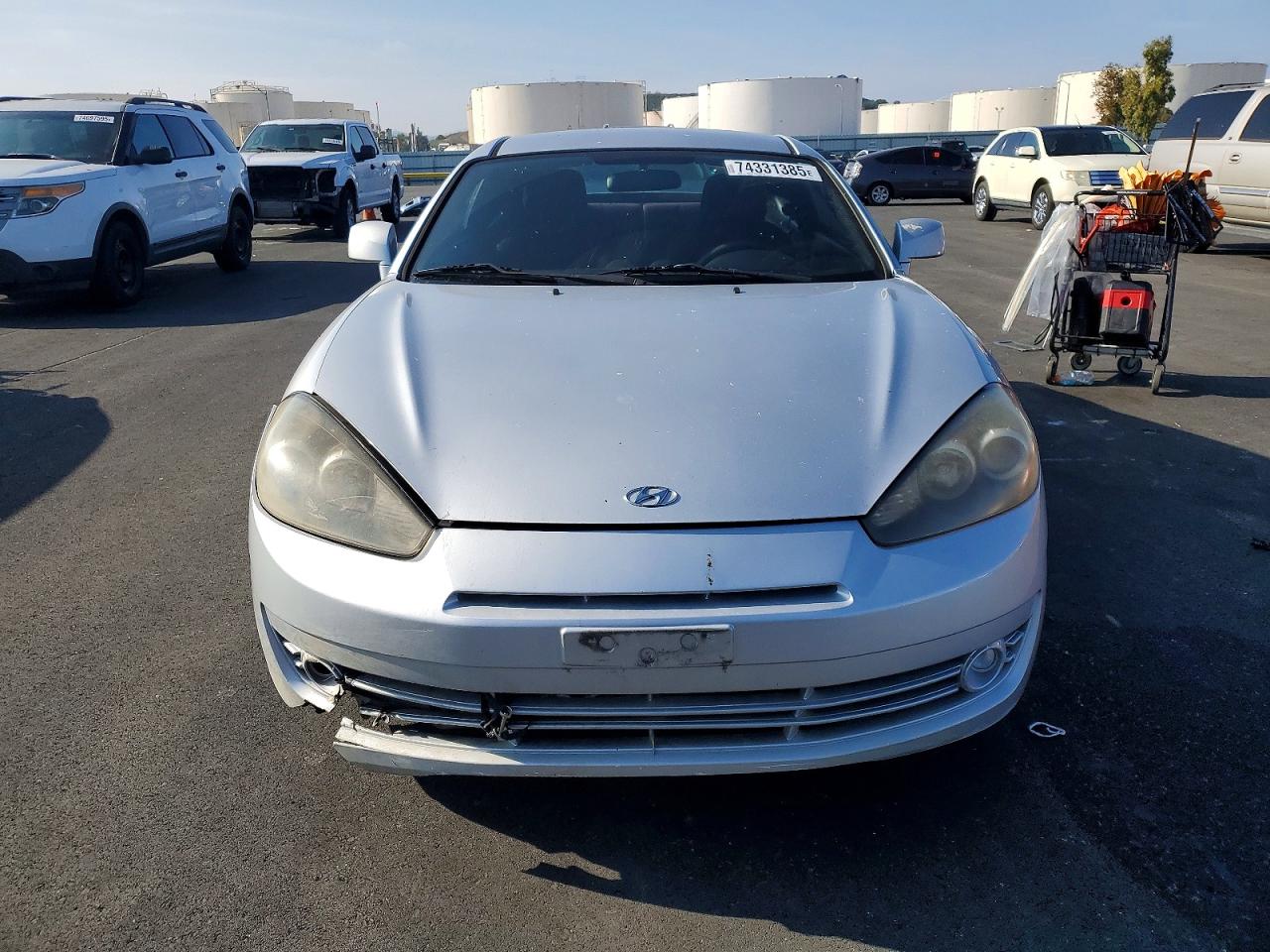2007 Hyundai Tiburon Gs Silver vin: KMHHM66D17U242718