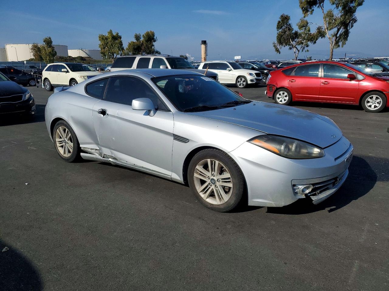 2007 Hyundai Tiburon Gs Silver vin: KMHHM66D17U242718