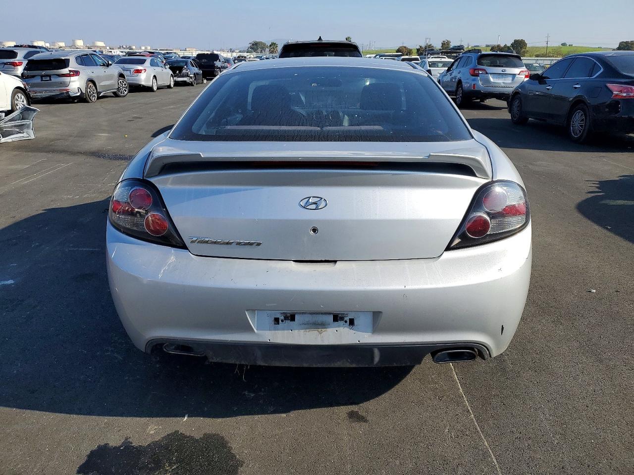 2007 Hyundai Tiburon Gs Silver vin: KMHHM66D17U242718