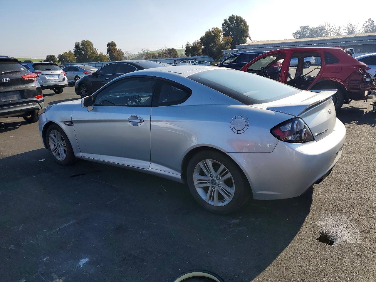 2007 Hyundai Tiburon Gs Silver vin: KMHHM66D17U242718