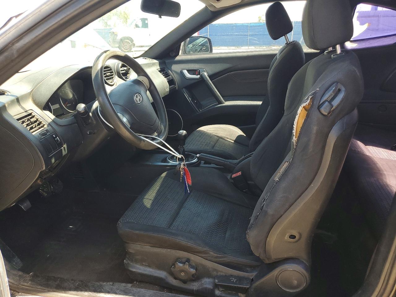 2007 Hyundai Tiburon Gs Black vin: KMHHM66D17U243934