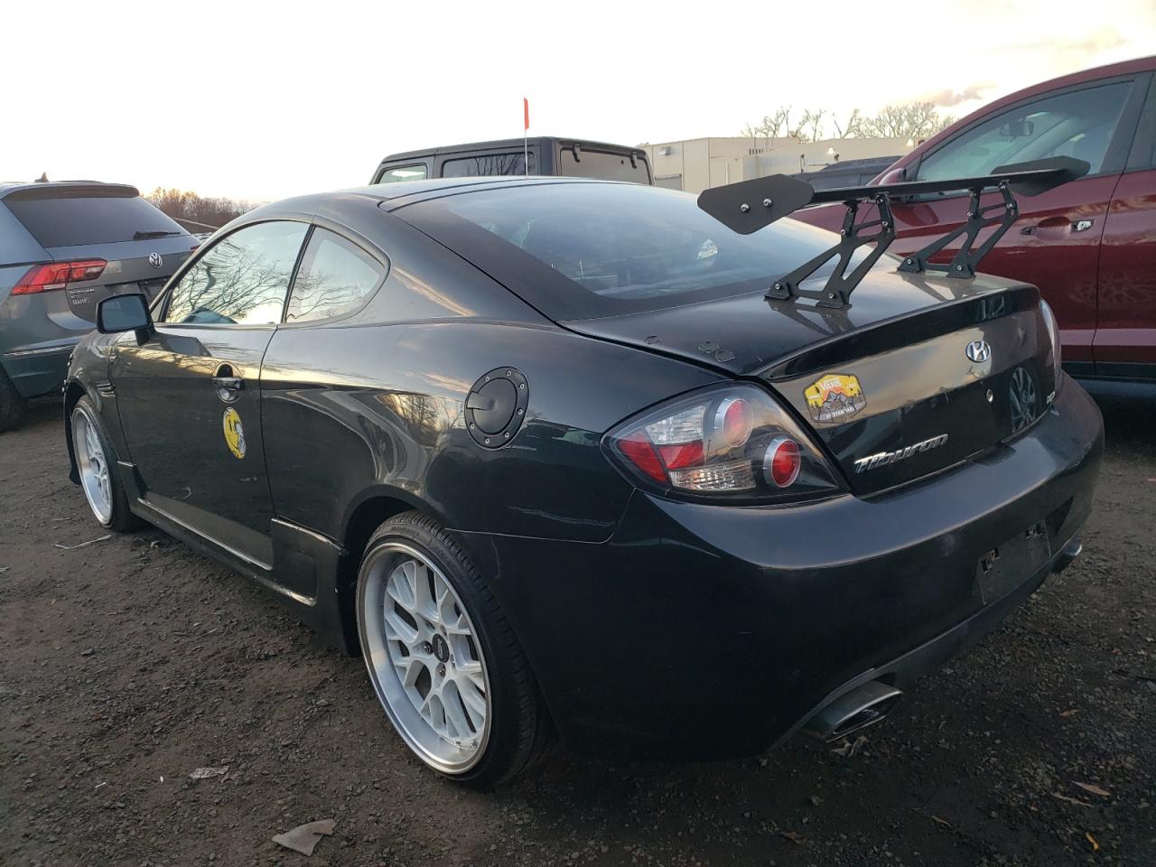 2007 Hyundai Tiburon Gs Black vin: KMHHM66D17U245392