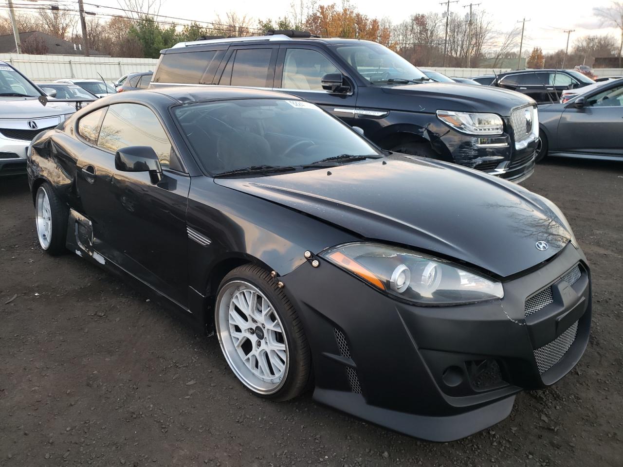 2007 Hyundai Tiburon Gs Black vin: KMHHM66D17U245392