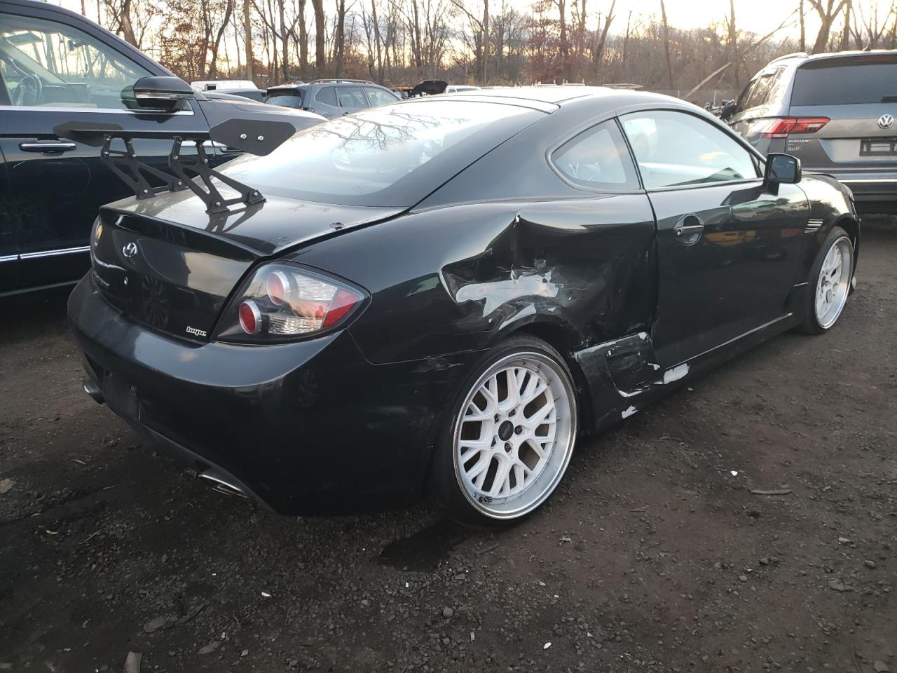 2007 Hyundai Tiburon Gs Black vin: KMHHM66D17U245392