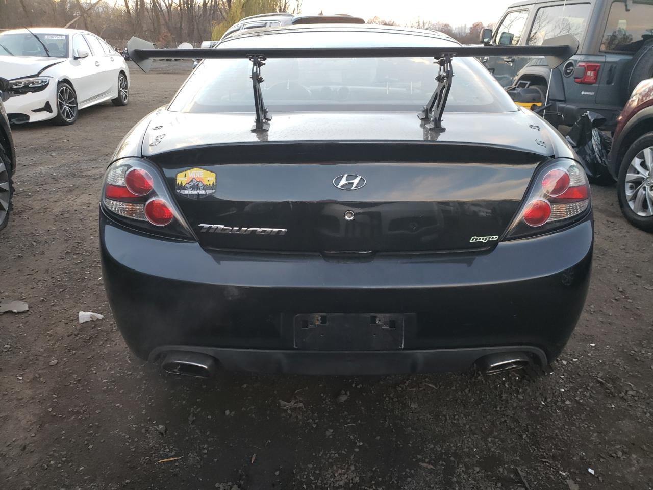 2007 Hyundai Tiburon Gs Black vin: KMHHM66D17U245392