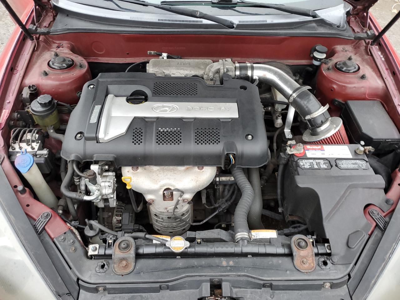 2007 Hyundai Tiburon Gs Red vin: KMHHM66D17U248504