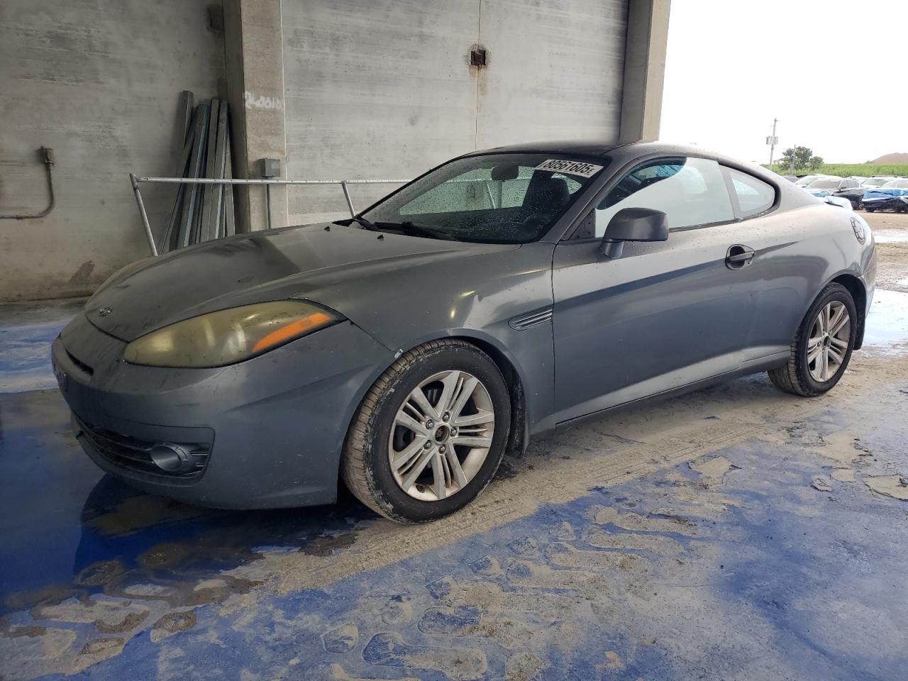 2007 Hyundai Tiburon Gs Gray vin: KMHHM66D17U259552