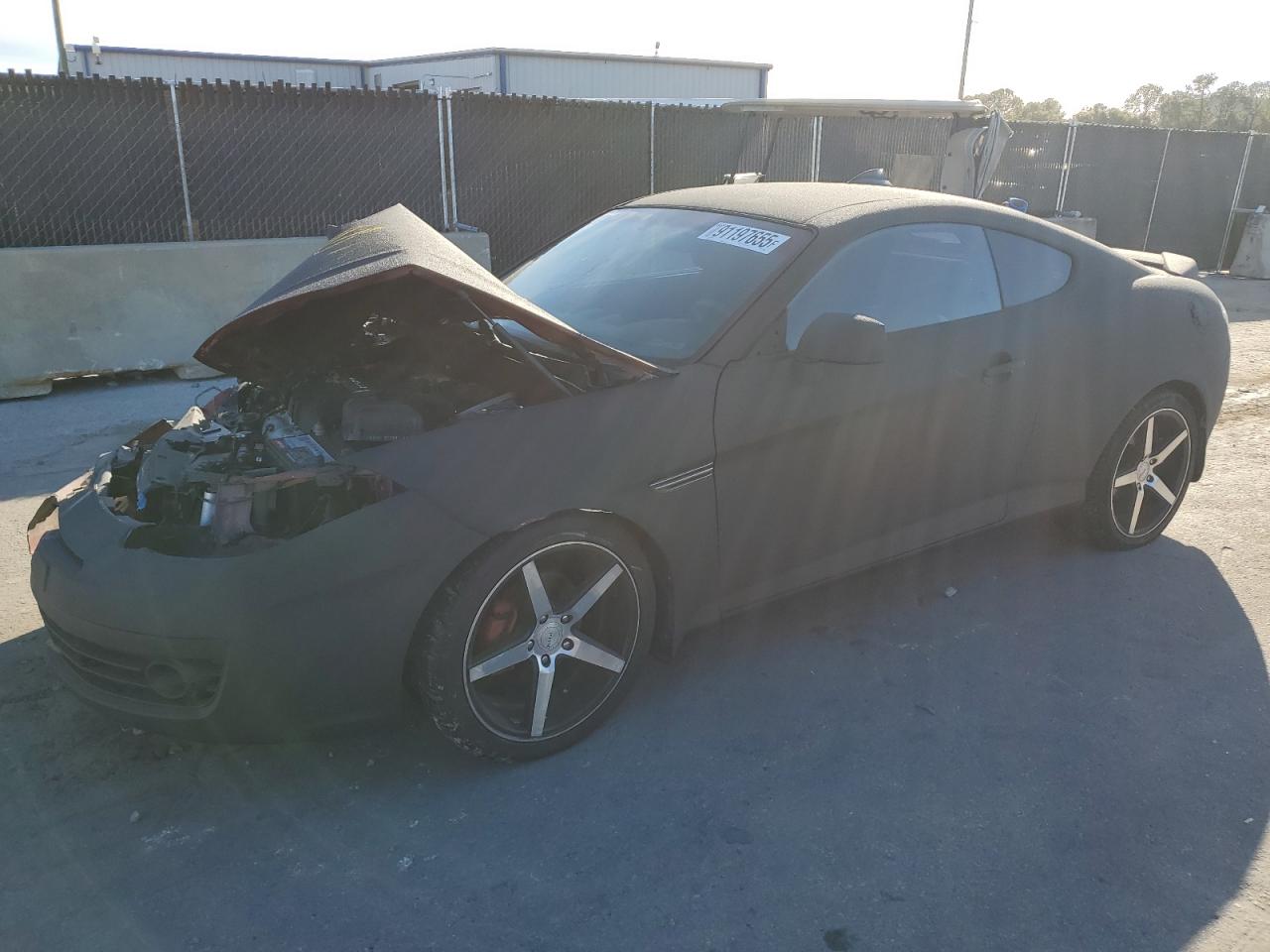 2007 Hyundai Tiburon Gs Black vin: KMHHM66D17U259647
