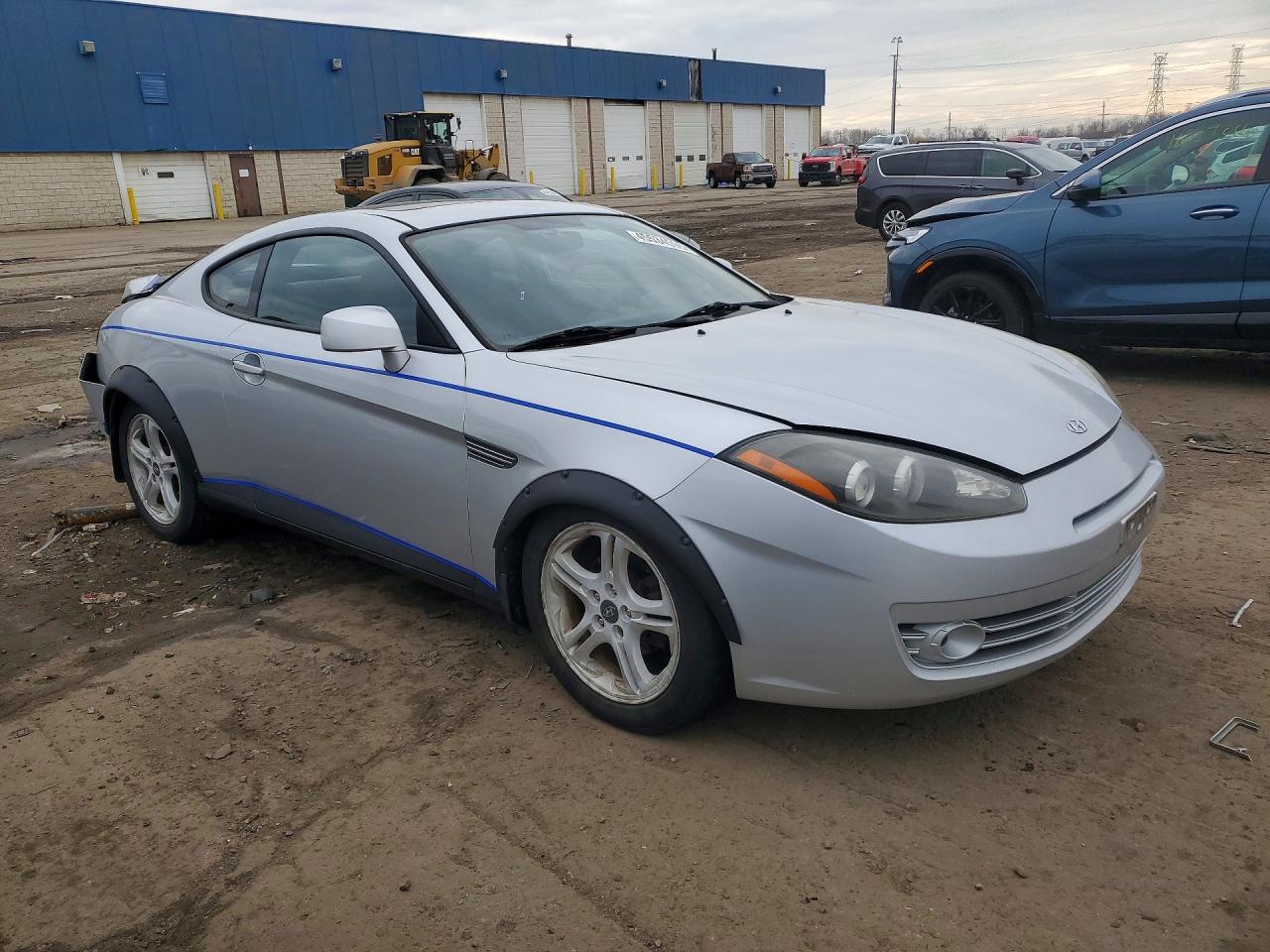 2007 Hyundai Tiburon Gs Silver vin: KMHHM66D17U262287