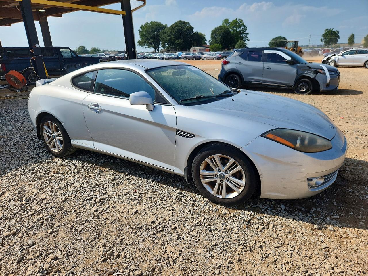 2008 Hyundai Tiburon Gs Silver vin: KMHHM66D18U280340