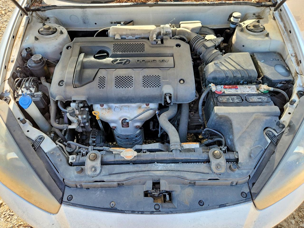 2008 Hyundai Tiburon Gs Silver vin: KMHHM66D18U280340