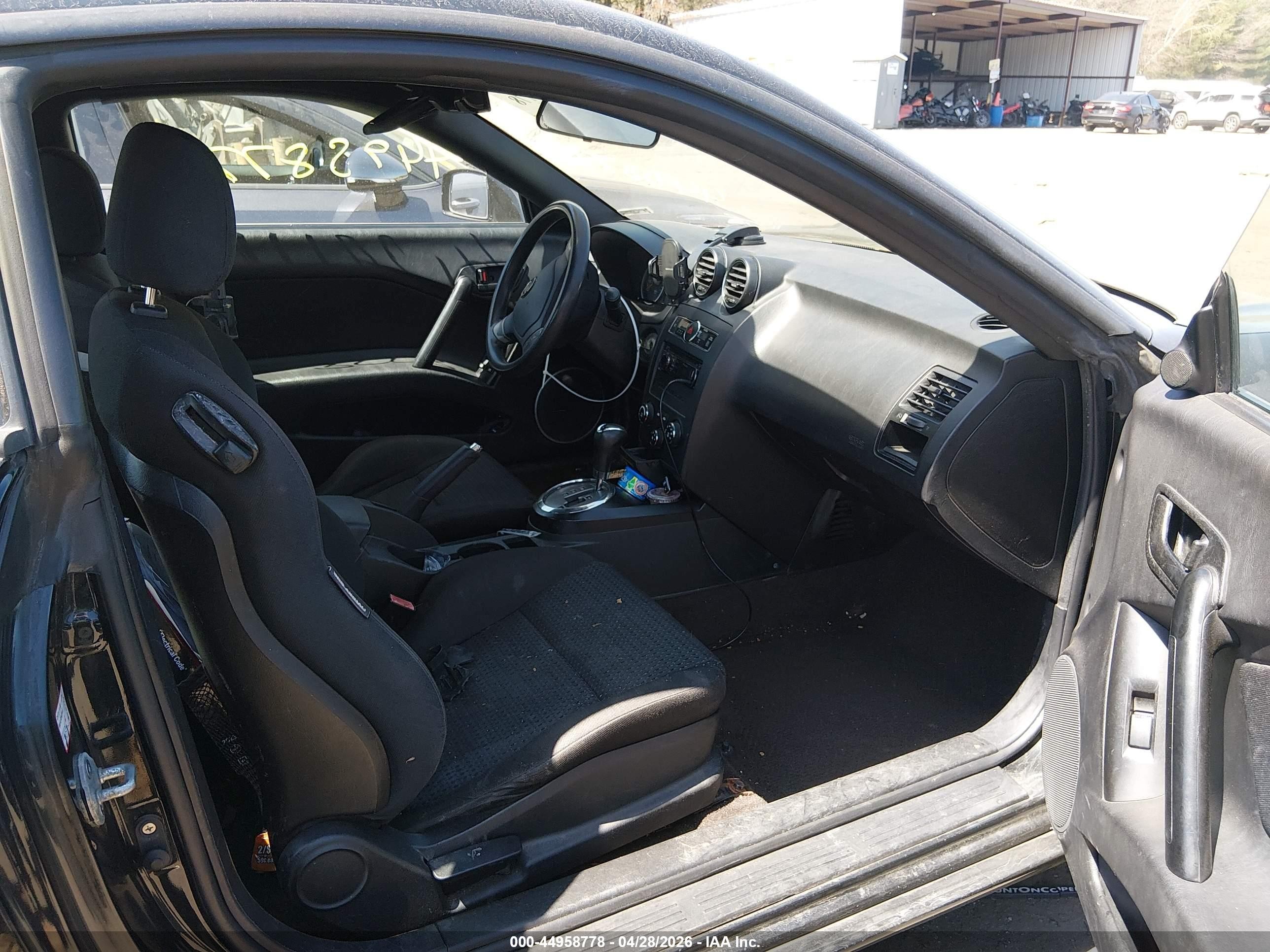 2008 Hyundai Tiburon Gs Black vin: KMHHM66D18U285621