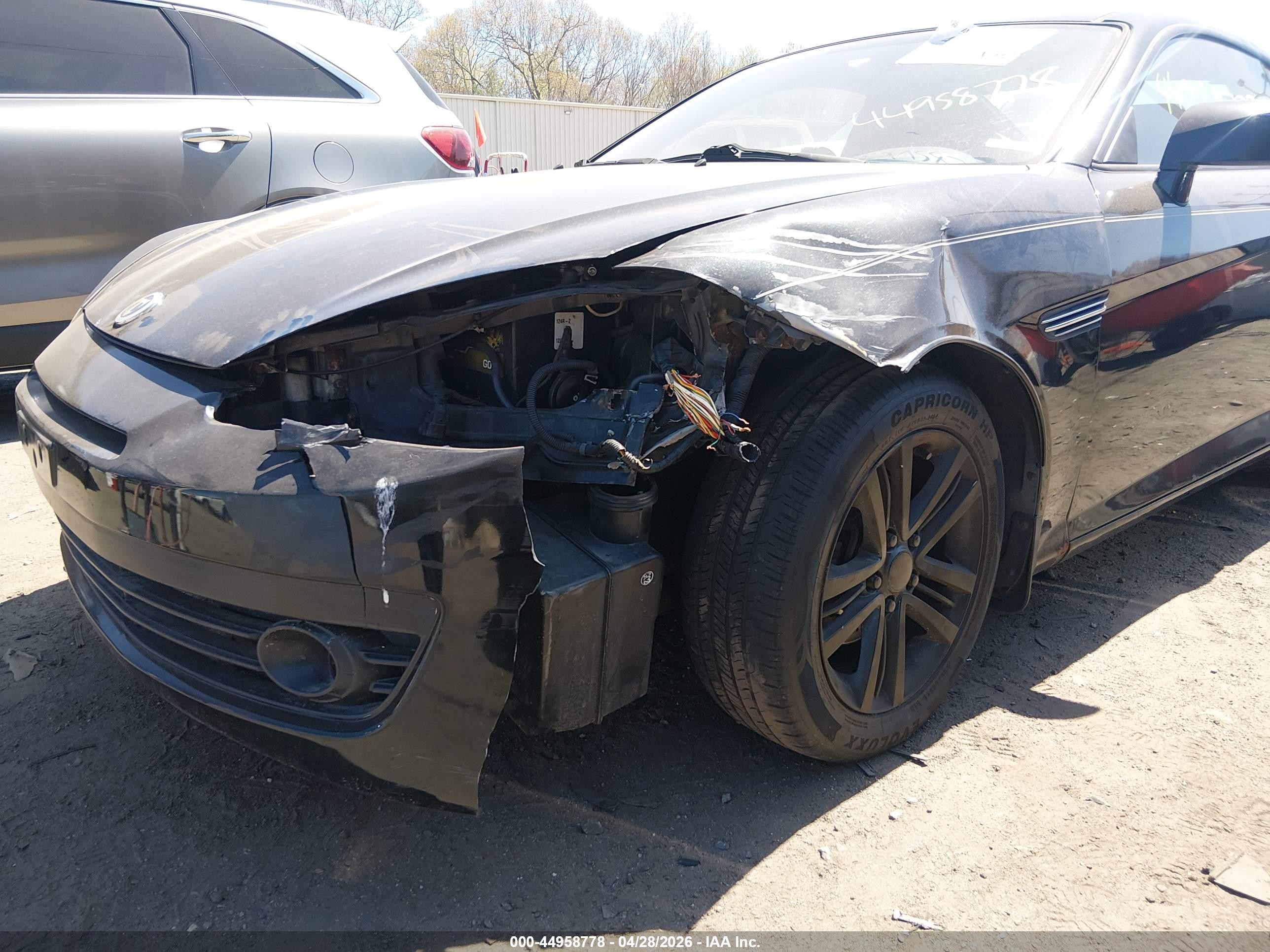 2008 Hyundai Tiburon Gs Black vin: KMHHM66D18U285621