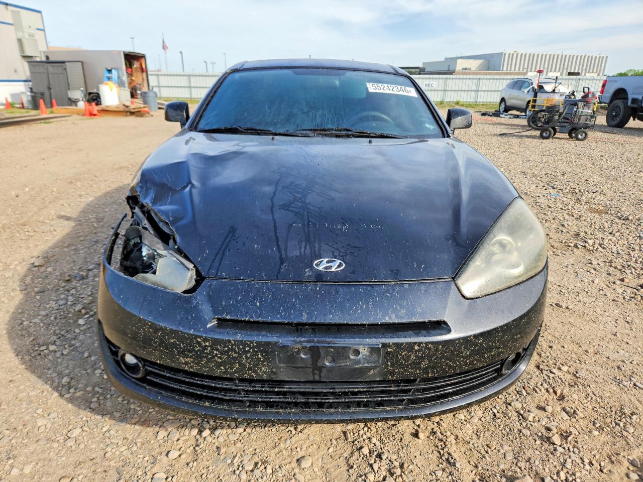 2007 Hyundai Tiburon Gs Black vin: KMHHM66D27U251718