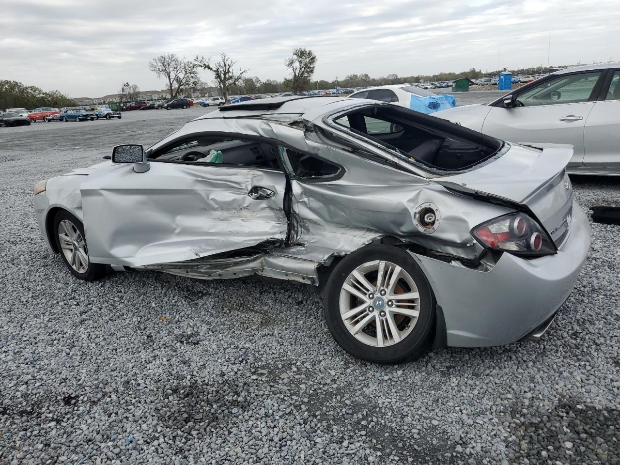 2007 Hyundai Tiburon Gs Silver vin: KMHHM66D27U256644