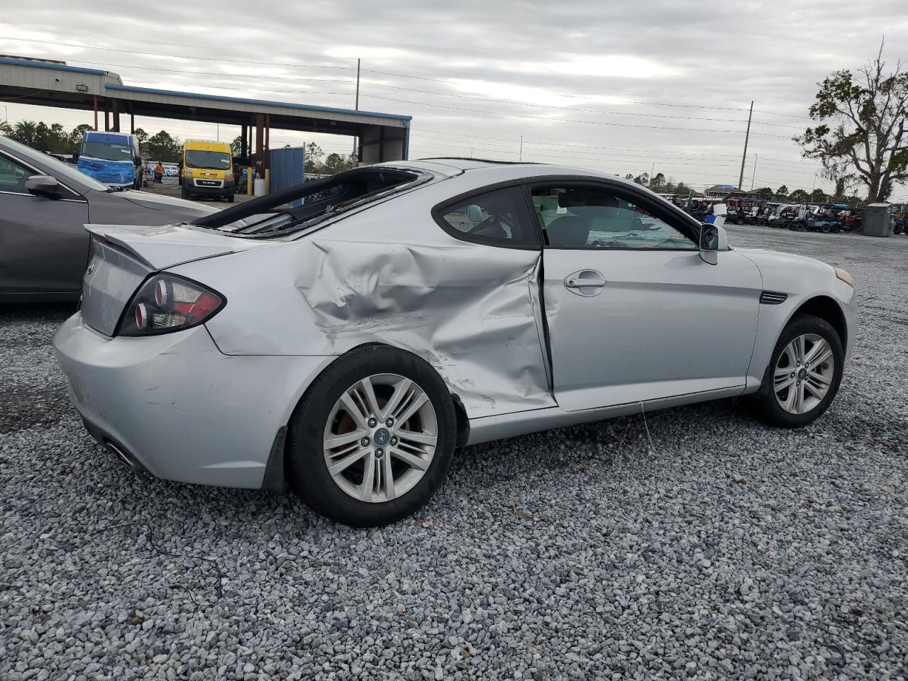 2007 Hyundai Tiburon Gs Silver vin: KMHHM66D27U256644