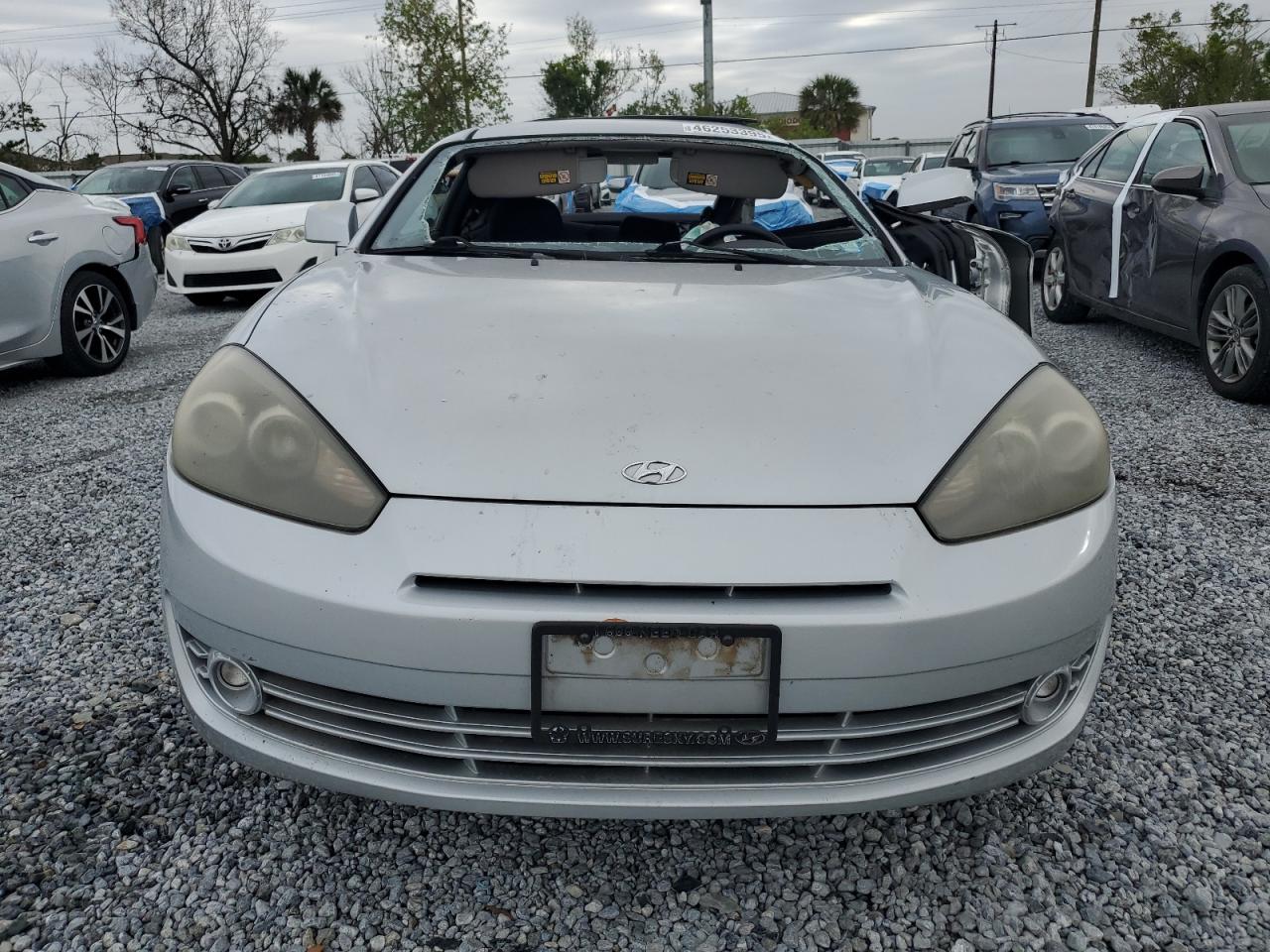 2007 Hyundai Tiburon Gs Silver vin: KMHHM66D27U256644