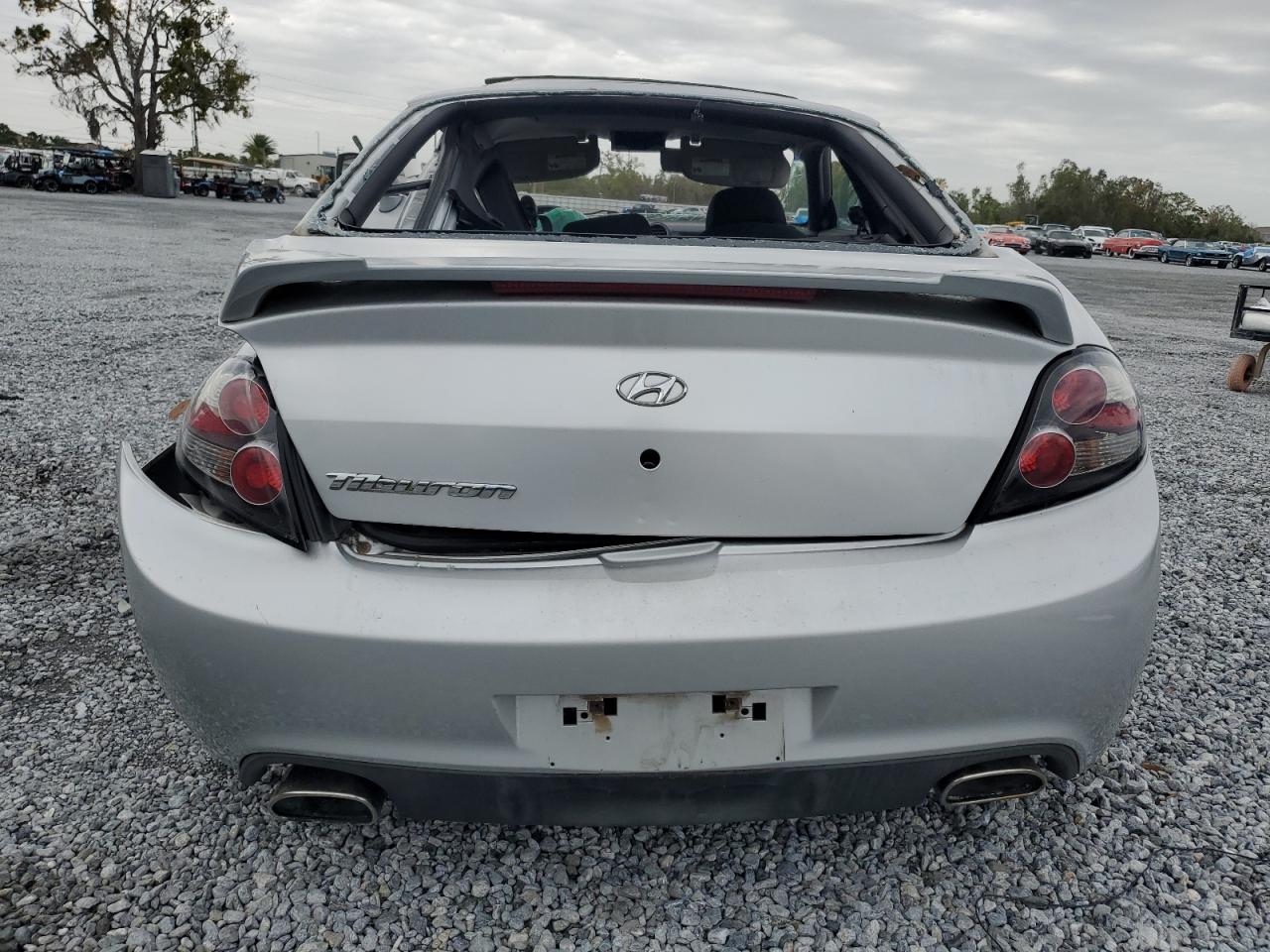 2007 Hyundai Tiburon Gs Silver vin: KMHHM66D27U256644