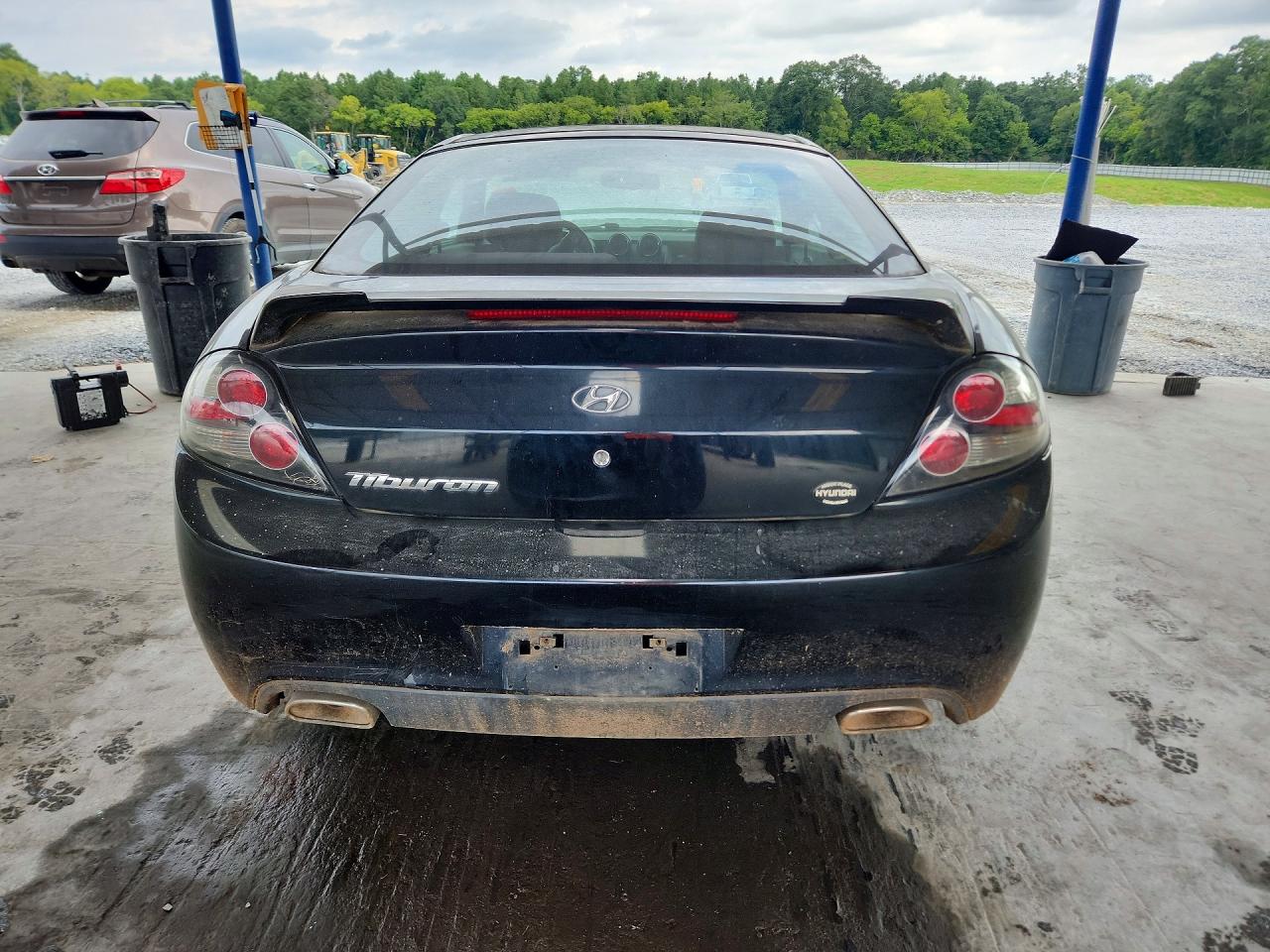 2008 Hyundai Tiburon Gs Black vin: KMHHM66D28U265880
