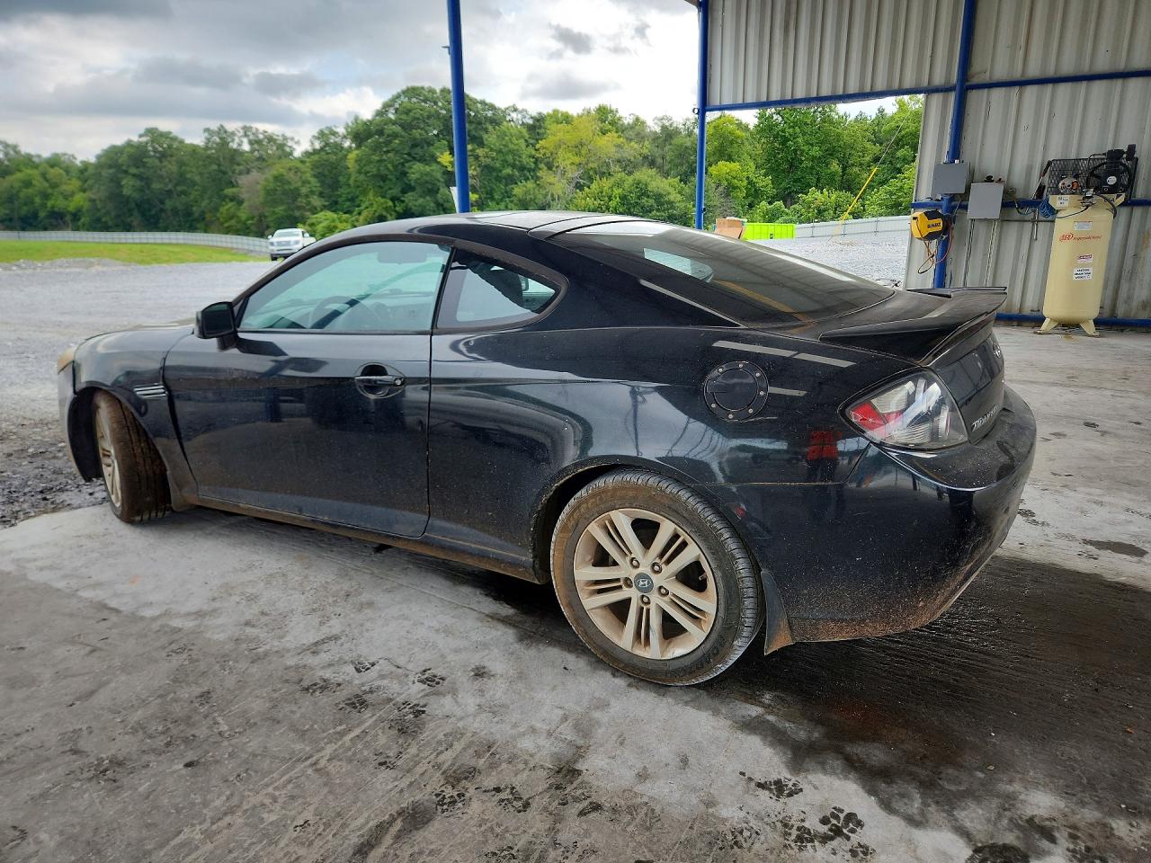 2008 Hyundai Tiburon Gs Black vin: KMHHM66D28U265880