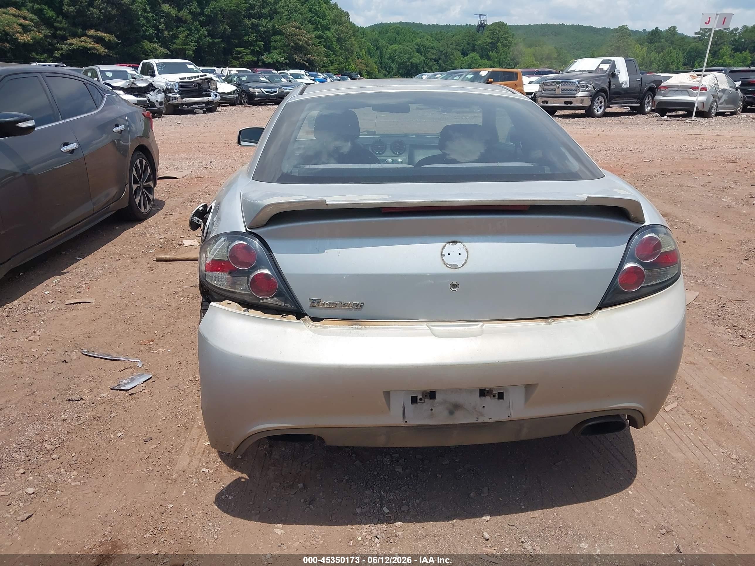 2008 Hyundai Tiburon Gs Silver vin: KMHHM66D28U266849